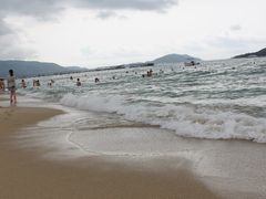 仙人掌的私人沙滩（天有点阴）-三亚亚龙湾凯莱仙人掌度假酒店