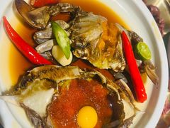 -草家酱蟹炭火烤肉店(珲春南路一店)