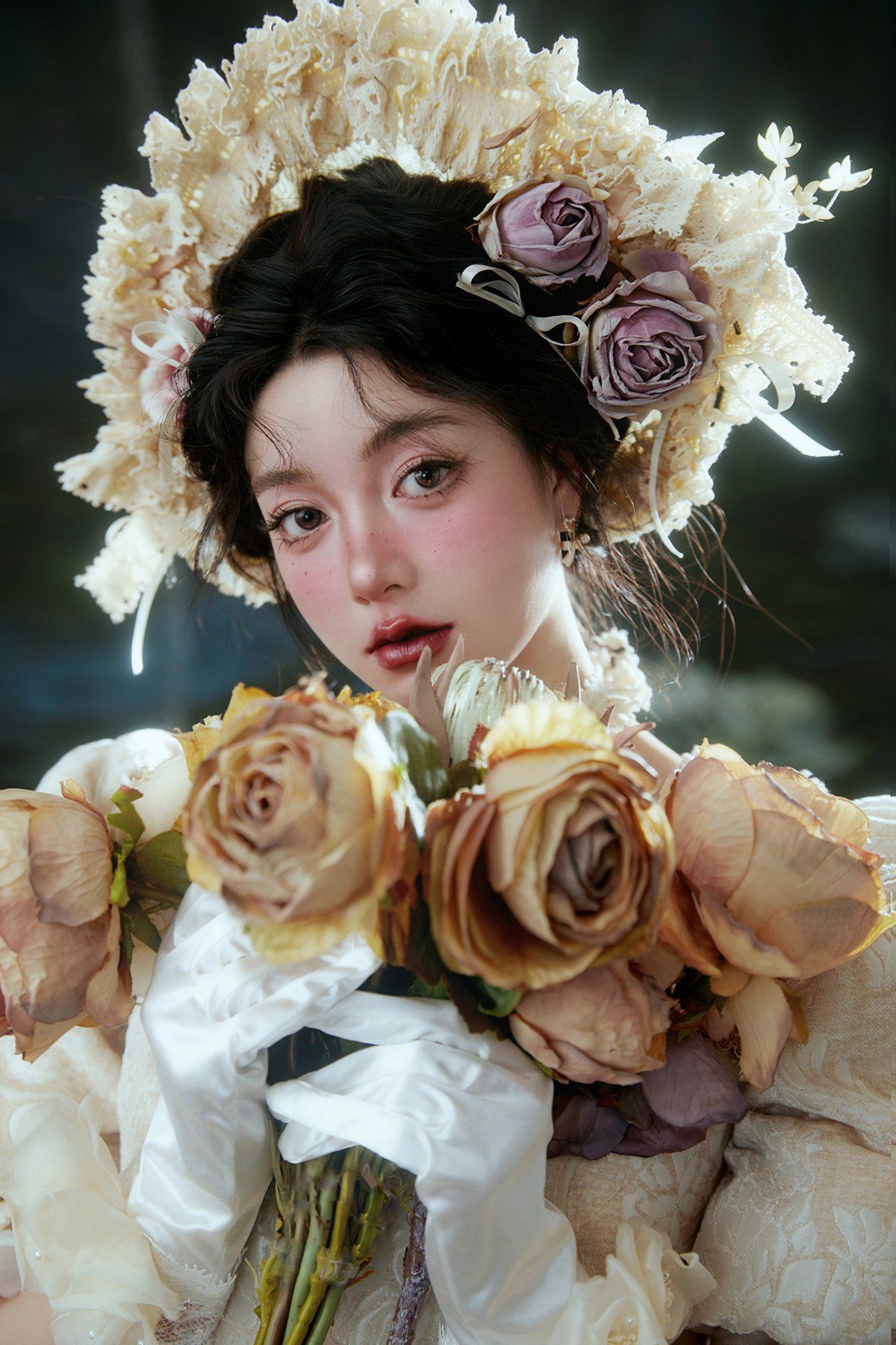 油画里的洛可可少女法式少女的浪漫写真