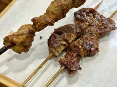 -劳动公园新疆人烤腰子