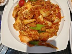 海鲜拉面炒年糕-青松馆韩国料理(香港中路佳世客店)