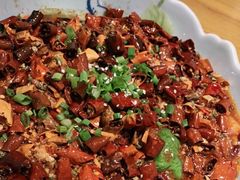 麻辣猪脑-丁记盐蘸牛肉·新杭菜(河东路店)