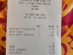 账单-九又四分之三站台哈利波特商店