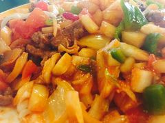 炒面片-西部马华清真兰州牛肉面·烧烤夜市(关东店)