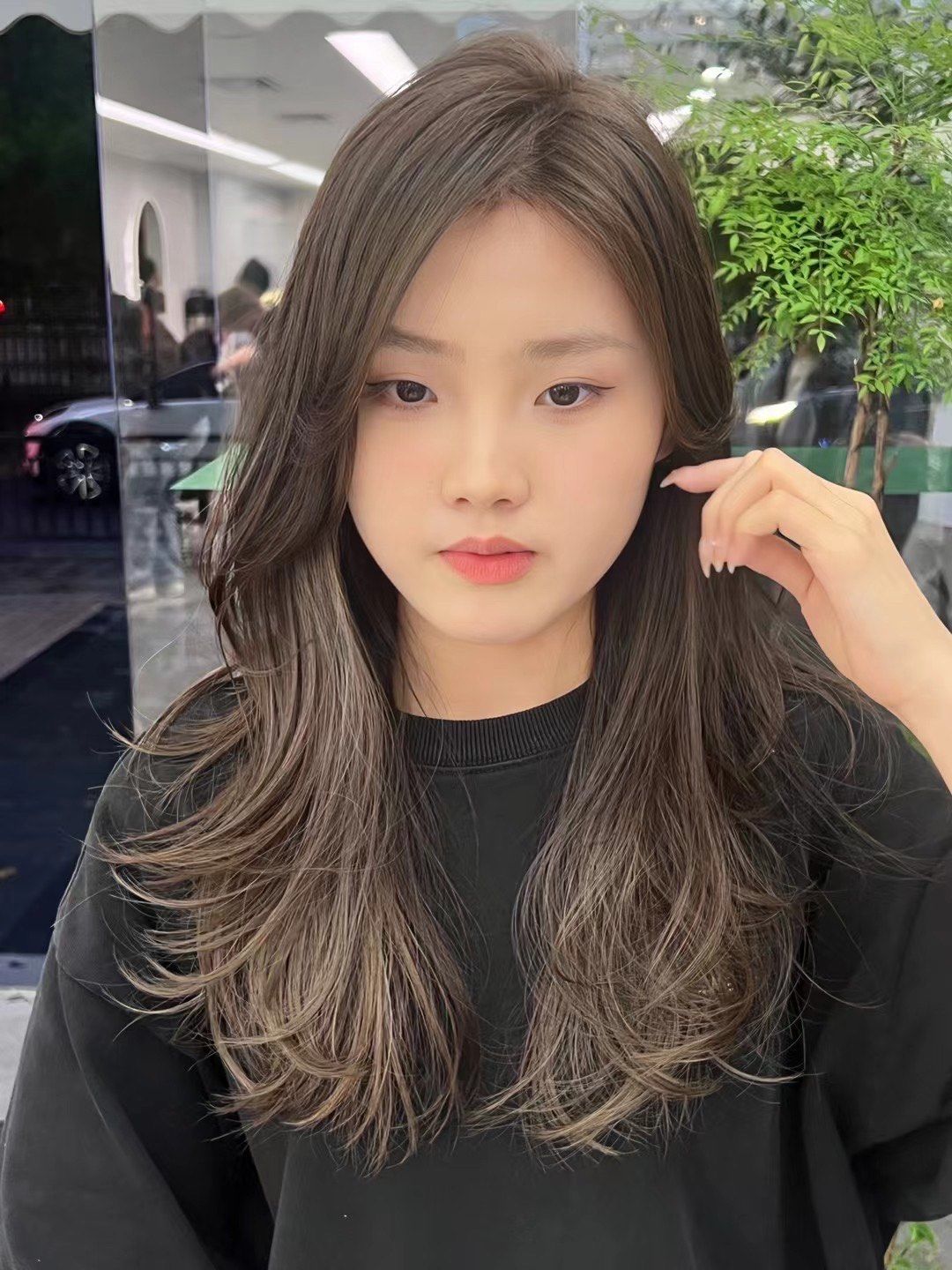 女生中长发发型 #简单又好看的发型 #发型推荐 #高级感染发 #高泊次