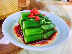 葱油炝秋葵-小吊梨汤·北京菜(香山店)