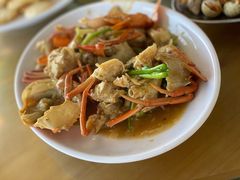 姜葱炒花蟹-七鲜渔港美食餐厅(巽寮湾海景店)