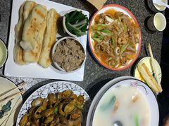 虾酱卷子-渔民船说·北塘海鲜·天津菜·海肠捞饭(北塘古镇店)