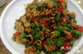 Green Pepper Fried with Fried Topping Rice