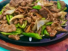 黑椒牛柳-榆林筋饼家常菜