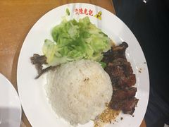 黑椒烧鹅腿饭-澳门陈光记烧味饭店(郎家园店)