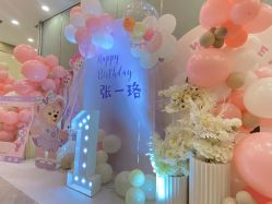 -11 Baby百日宴生日气球创意布置