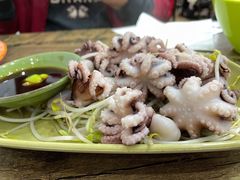 芥末白灼八爪鱼-贞姨美食·老字号海鲜大排档