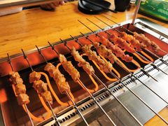 会自己转的烧烤炉-悦屋老板娘的烤肉店(紫薇田园店)