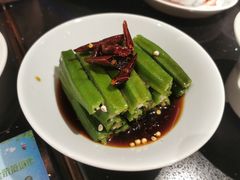 原生态秋葵-老头儿油爆虾·知味杭州(爱琴海购物中心)
