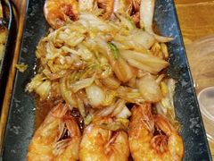 大虾烧白菜-老东镇啤酒屋海鲜加工·蒸汽海鲜·海鲜烧烤(台东店)