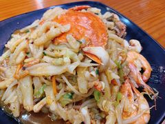 白蟹炒年糕-台州老六海鲜面馆(上南总店)