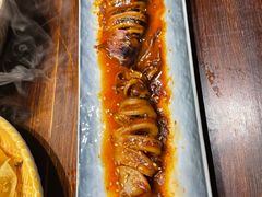 秘制烤鱿鱼-食味酒味天津菜·海肠捞饭·东方酒饮(鼓楼店)