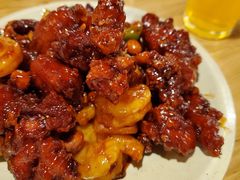 椒香虾仁爆鸡球-陈傻子餐厅(世纪都会店)