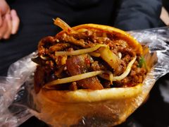 孜然炒肉夹馍-老兰家传统烧烤炒菜泡馍(小南门店)
