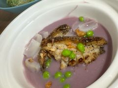 芋泥芦笋香煎五头鲍-宴南庭·闽味私房菜