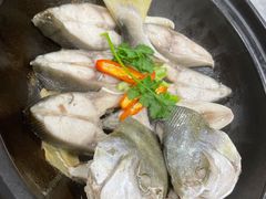 水油盐焗金鲳鱼-海铺·渔家虾水饺(皇姑店)