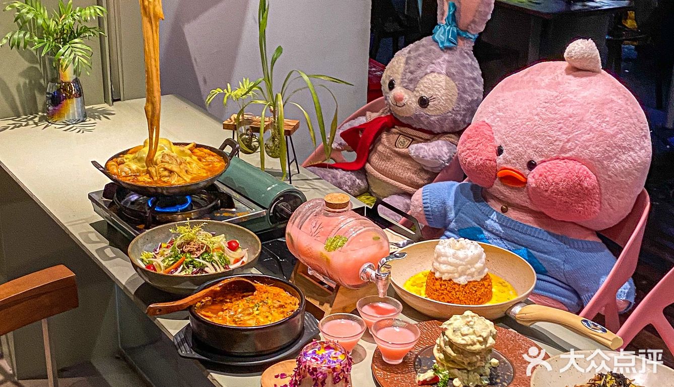 杭州西溪庭院式韩餐🍃云朵泡菜炒饭juju好次！