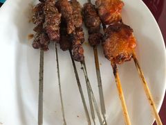 羊肉串-北京龙庆四季香农家饭庄·灶台鱼·碳烤虹鳟鱼(龙庆峡店)