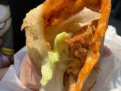 -小红车炸蛋葱油饼