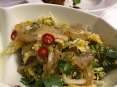 菜心拌蛰皮-红旗饭庄
