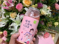 噗呲水蜜桃气泡茶-奈雪的茶(天河城店)