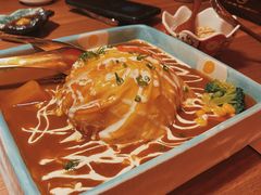 奶香咖喱蛋包饭套餐-隐月· 㐂和食屋(芝罘万达公馆店)