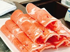 手工切制大刀肉-楼外楼肥羊木炭火锅居(乐群街店)