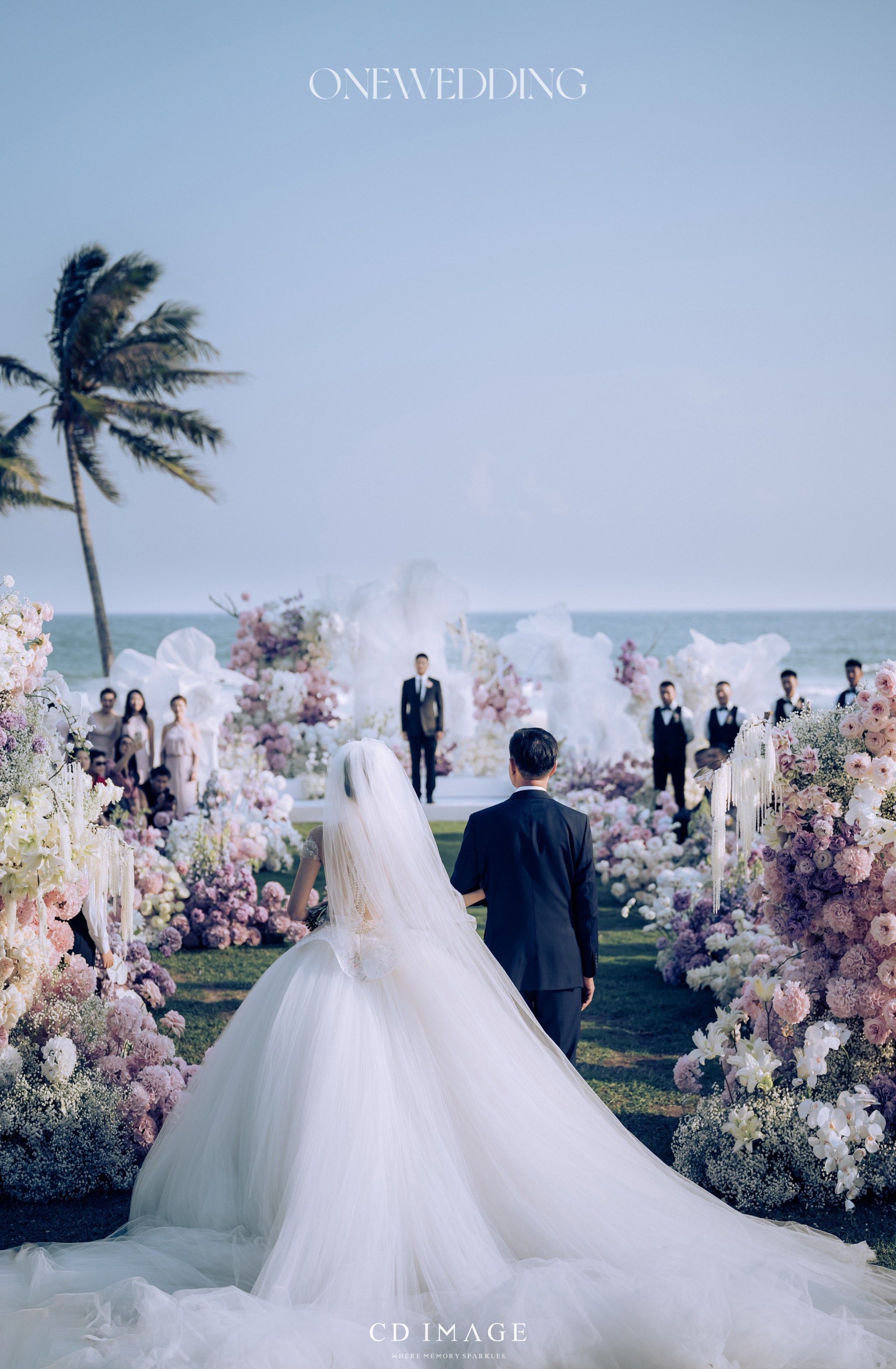 粉色海盐白月光的婚礼氛围感🫧