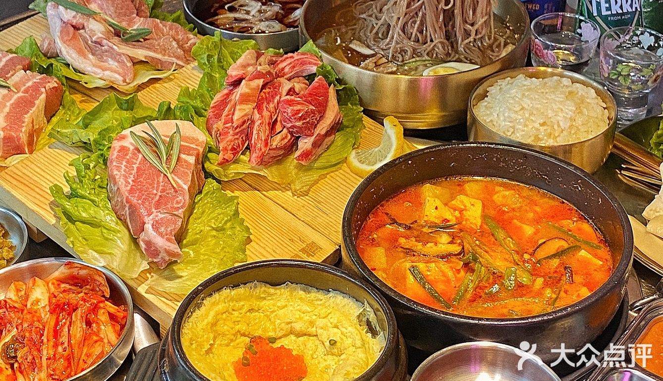 这家韩式烤肉的大酱汤汤饭我直接🔒死！ 