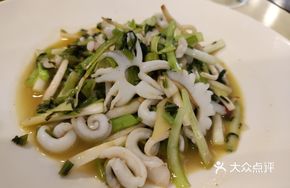 Snow Cabbage Bamboo Shoot Squid Stir-fry