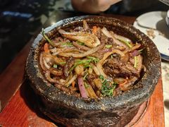石锅爆羊肉-绿茶餐厅(乐峰广场店)