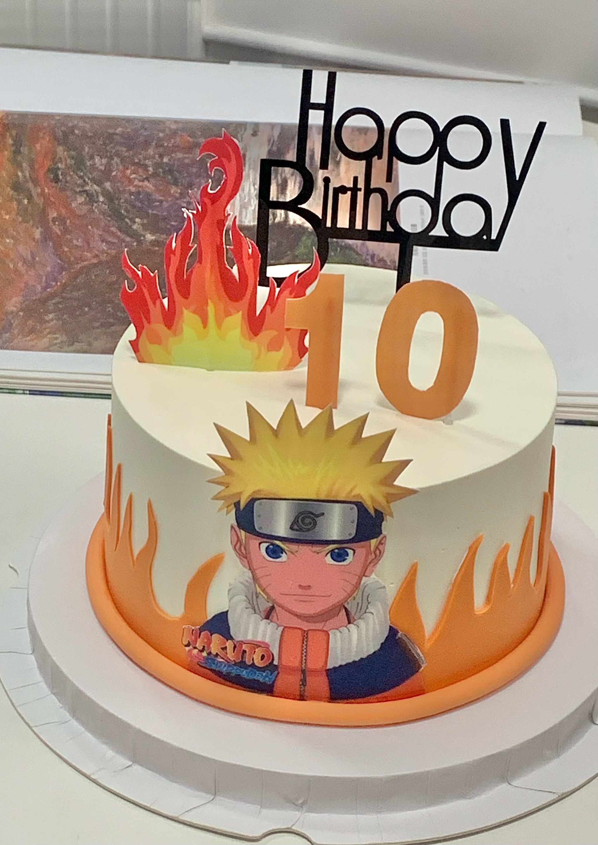 火影忍者生日蛋糕 
#漩涡鸣人 
#天津火影
#男生蛋糕