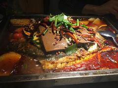 毛血旺烤鱼-探鱼·鲜青椒爽麻烤鱼(广州南沙万达广场店)