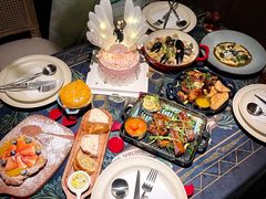 菌菇温泉蛋配土豆泥-第101座花园餐厅(湖滨88店)