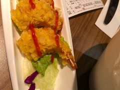 香炸凤尾蝴蝶虾-四季天方包子