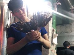 -劳动公园新疆人烤腰子