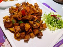 新西兰牛仔粒爆杏鲍菇-紫悦咖餐厅(清控店)