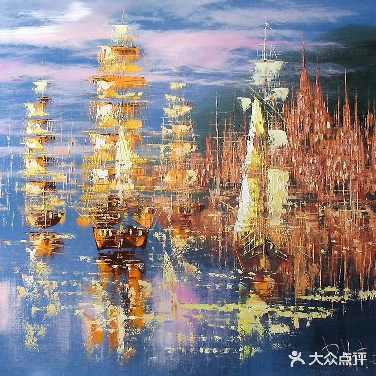 用刮刀作画，这位是高手！[礼花][礼花][礼花]