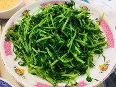 鸡油炒豆苗-细记港九宵夜大牌档(南京西路丰盛里店)
