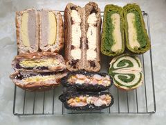 抹茶绿豆奶酥面包-谷艺烘焙