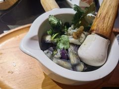 爆锤烧椒茄子-探鱼·鲜青椒爽麻烤鱼(番禺万达店)