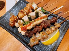 鸡肉串五种拼盘-鸟鸣门屋台料理(金帝银泰店)