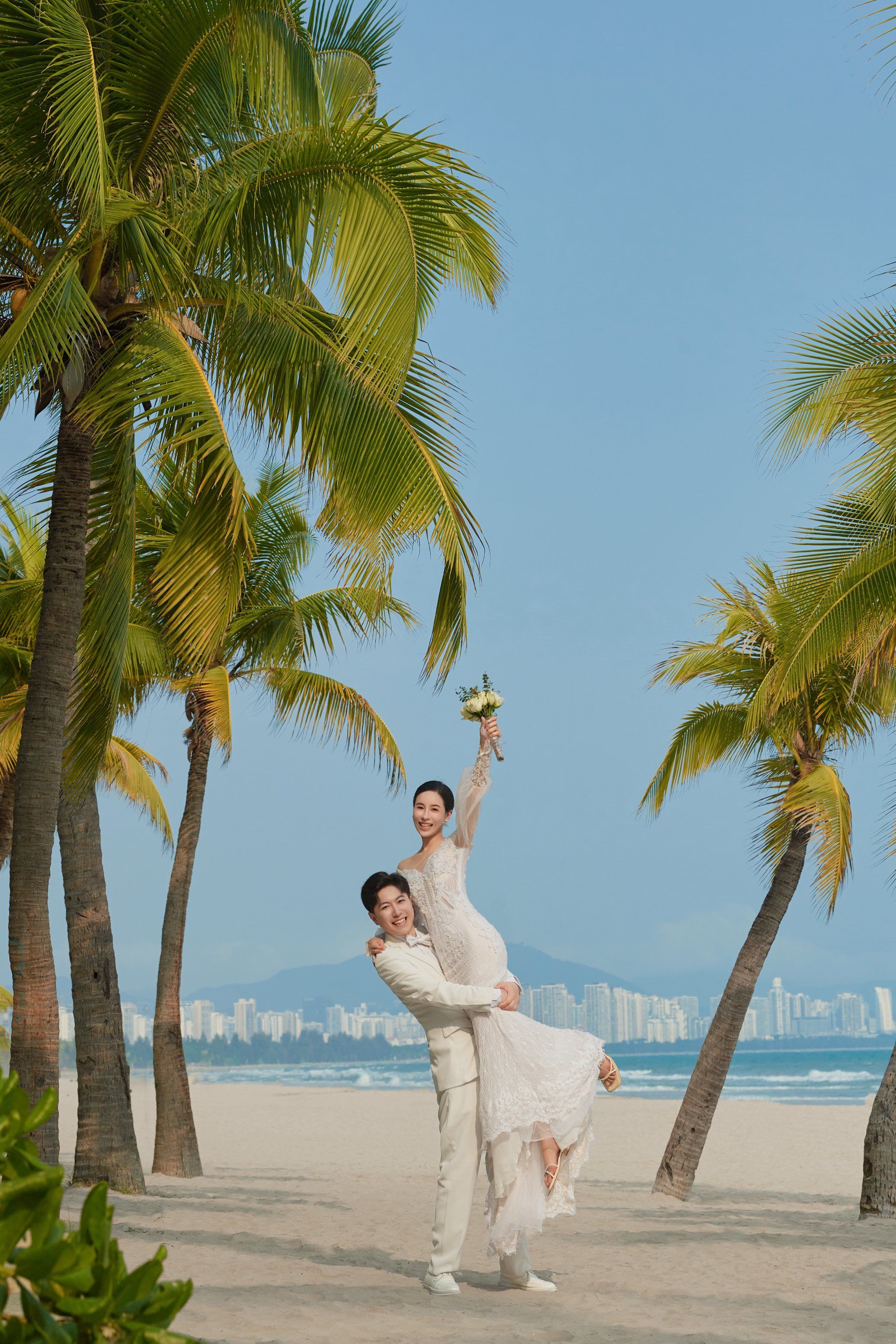 三亚婚纱照太漂亮啦!完全拍出了我想要的效果