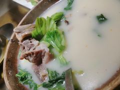咸骨煲淋大芥菜-老廣食堂(区庄店)